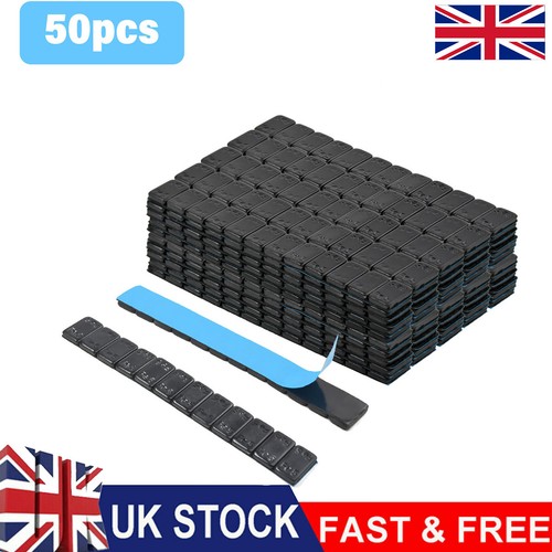 Black adhesive 60g strips - 50,